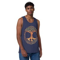 Celtic Tree Of Life - Men's Premium Tank Top | Cotton Heritage MC1790