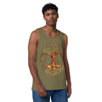 Celtic Tree Of Life - Men's Premium Tank Top | Cotton Heritage MC1790