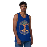 Celtic Tree Of Life - Men's Premium Tank Top | Cotton Heritage MC1790