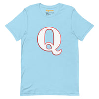 Men's Patriotic Cool Q Alphabet Cute Initial Monogram Letter Q Graphic