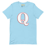 Men's Patriotic Cool Q Alphabet Cute Initial Monogram Letter Q Graphic