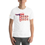 Trump 2024 in Patriotic USA Flag - Men's Bella + Canvas 3001 Unisex t-shirt