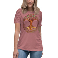 Celtic Tree of Life - Bella + Canvas 6400 Women's Relaxed T-Shirt