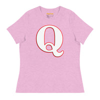 Women's Patriotic Cool Q Alphabet Cute Initial Monogram Letter Q Graphic