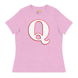 Women's Patriotic Cool Q Alphabet Cute Initial Monogram Letter Q Graphic