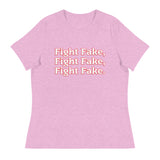 Trump - Fight Fake, Fight Fake, Fight Fake Women's Relaxed T-Shirt