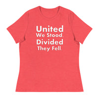 Trump 2024 - United We Stood, Divided They Fell. - Women's Relaxed T-Shirt