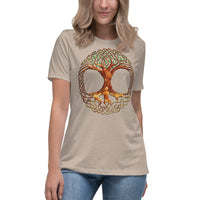 Celtic Tree of Life - Bella + Canvas 6400 Women's Relaxed T-Shirt