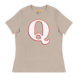 Women's Patriotic Cool Q Alphabet Cute Initial Monogram Letter Q Graphic