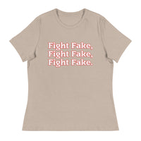 Trump - Fight Fake, Fight Fake, Fight Fake Women's Relaxed T-Shirt