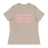 Trump - Fight Fake, Fight Fake, Fight Fake Women's Relaxed T-Shirt