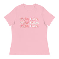 Trump - Fight Fake, Fight Fake, Fight Fake Women's Relaxed T-Shirt