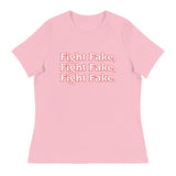 Trump - Fight Fake, Fight Fake, Fight Fake Women's Relaxed T-Shirt