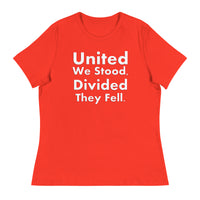 Trump 2024 - United We Stood, Divided They Fell. - Women's Relaxed T-Shirt