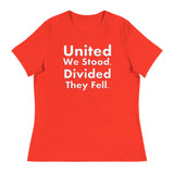 Trump 2024 - United We Stood, Divided They Fell. - Women's Relaxed T-Shirt