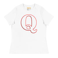 Women's Patriotic Cool Q Alphabet Cute Initial Monogram Letter Q Graphic