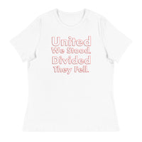 Trump 2024 - United We Stood, Divided They Fell. - Women's Relaxed T-Shirt